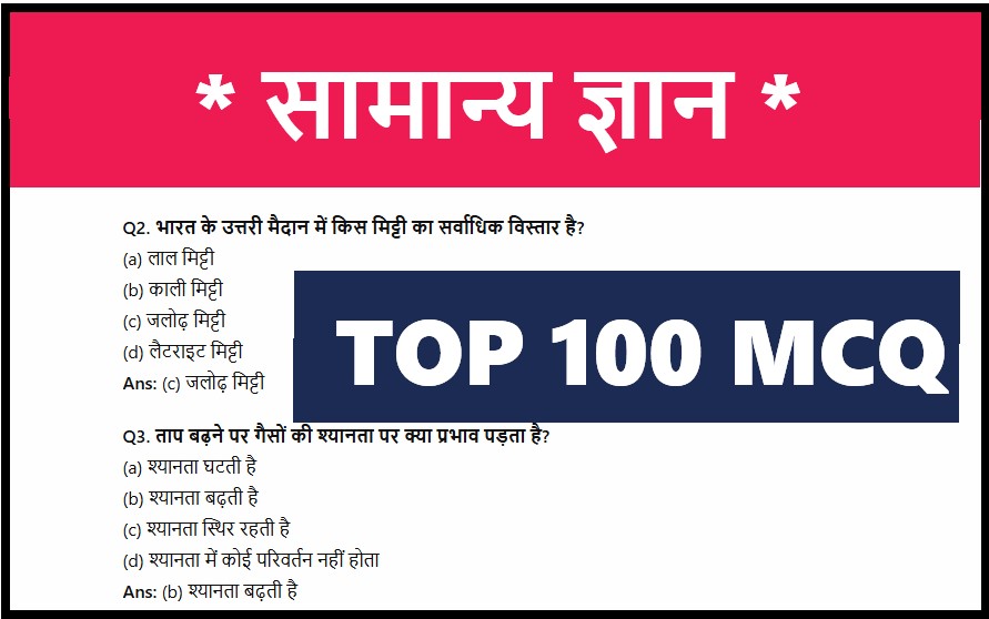 Top 100 Gk Questions In hindi,Gk Questions With Answers